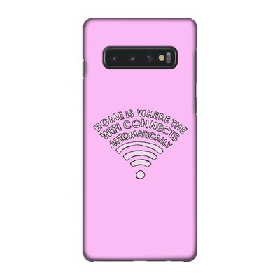 Home Is Where The Wifi Is: Samsung Galaxy S10 4G Volledig Geprint Hoesje