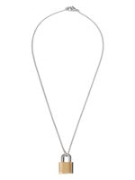 EÉRA collier en or blanc 18ct à pendentif Lock - Argent