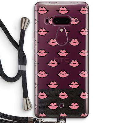 Lipjes: HTC U12+ Transparant Hoesje met koord