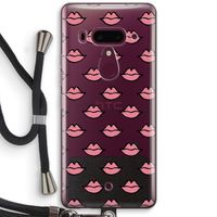 Lipjes: HTC U12+ Transparant Hoesje met koord