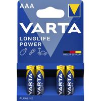 Batterij varta longlife power 4x aaa
