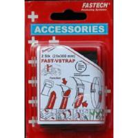 FASTECH® 688-330KC Klittenband Met riem Haak- en lusdeel (l x b) 300 mm x 25 mm Zwart, Rood 2 stuk(s)