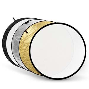 Godox 80cm 5in1 reflectiescherm goud, zilver, wit, zwart en doorschijnend wit