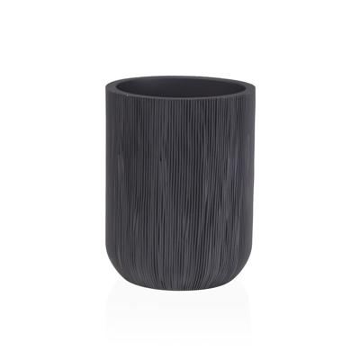 Tandenborstelhouder Versa Grijs Hars 8 x 10,5 x 8 cm
