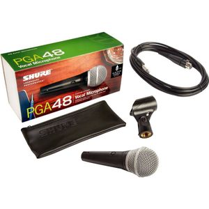 Shure PGA48-QTR Zwart, Metallic Microfoon voor podiumpresentaties