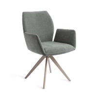 Jesper Home Draaibare Eetkamerstoel 'Misaki' Turn Beige, kleur Breezy Blue - thumbnail
