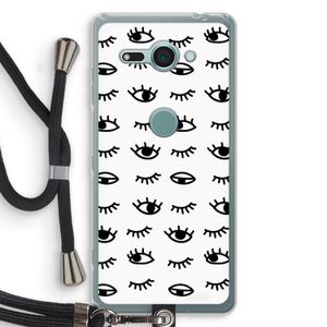 Eye pattern #2: Sony Xperia XZ2 Compact Transparant Hoesje met koord
