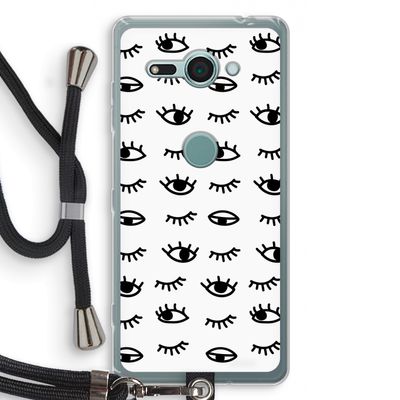 Eye pattern #2: Sony Xperia XZ2 Compact Transparant Hoesje met koord