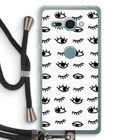 Eye pattern #2: Sony Xperia XZ2 Compact Transparant Hoesje met koord