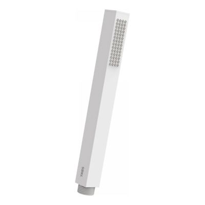 Staafhanddouche Tres Cuadro | 1 Stand | Vierkant | Wit mat