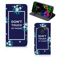 LG G8s Thinq Design Case Flowers Blue DTMP