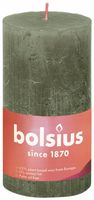 Bolsius shine rustiekkaars 130/68 fresh olive