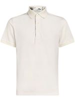 ETRO polo en coton à motif Pegaso brodé - Blanc