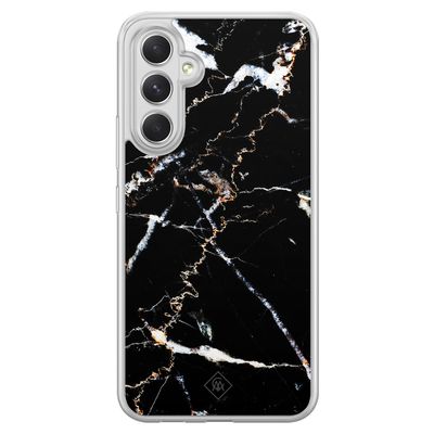 Samsung Galaxy A54 hybride hoesje - Marmer zwart