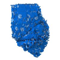 Blauwe camouflage netten 3 x 2,4 m - thumbnail
