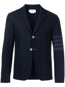 Thom Browne blazer à détail 4 bandes signature - Bleu