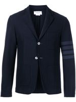 Thom Browne blazer à détail 4 bandes signature - Bleu - thumbnail