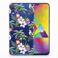 Samsung Galaxy M20 (Power) | TPU Hoesje | Flamingo Palms