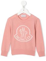 Moncler Enfant sweat à logo imprimé - Rose - thumbnail