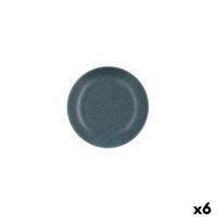 Schotel Bidasoa Element Hydrozero Blauw Keramisch Ø 15 cm Brood (6 Stuks)
