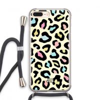 Leopard pattern: iPhone 7 PLUS Transparant Hoesje met koord