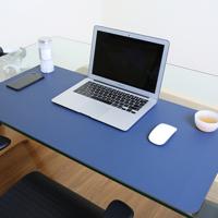 Multifunctionele Business PVC lederen muismat toetsenbord pad tabel mat computer bureau mat grootte: 120 x 60cm (Sapphire Blue)
