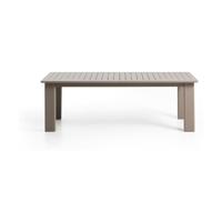 Kave Home Livorno tuintafel uitschuibaar 233(350)x100 cm Taupe