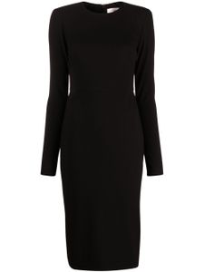 Victoria Beckham robe crayon à coupe mi-longue - Noir