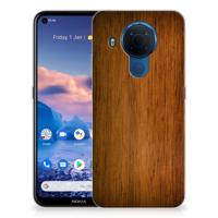 Nokia 5.4 | Bumper Hoesje | Donker Hout Nokia 5.4 | Bumper Hoesje | Donker Hout