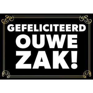 60 jaar verjaardagskaart/ wenskaart Gefeliciteerd ouwe zak