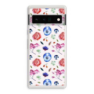 Bloemetjes: Google Pixel 6 Pro Transparant Hoesje