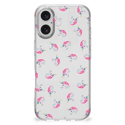 TPU bumper voor iPhone 16 Unicorns