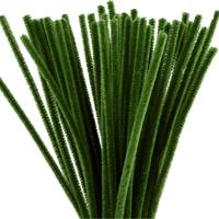 Creativ Company Chenille, l: 30 cm, dikte 6 mm, dennegroen, 50 stuk/ 1 doos