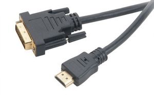 Akasa AK-CBHD06-20BK video kabel adapter 2 m DVI-D HDMI Zwart