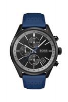 Horlogeband Hugo Boss HB-297-1-34-3048 / HB659302838 Leder Blauw 22mm