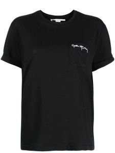 Stella McCartney t-shirt en coton à logo imprimé - Noir