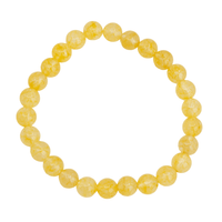 Edelsteen Armband Heren Groot Citrien (8mm, 21 cm)