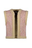 B.Nosy Meisjes gilet boucle - Gitte - Geranium roze