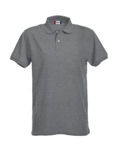 Clique 028240 Stretch Premium Polo - Grijsmelange - S