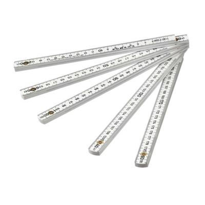 Vola duimstok - kunststof 2 meter 10delig - wit 43-003210