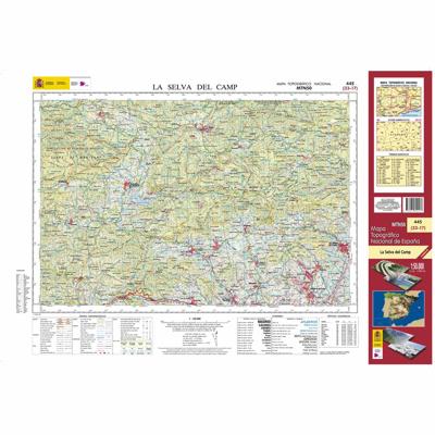 Topografische kaart 445 MT50 La Selva del Camp | CNIG - Instituto Geográfico Nacional1