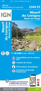 Wandelkaart - Topografische kaart 2349ET Massif du Canigou, La Preste, Prats-de-Mollo, Vernet-les-Bains | IGN - Institut Géographique National