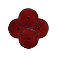 Benson Reflector - 4x - rood - schroefbevestiging - 85 mm - rond