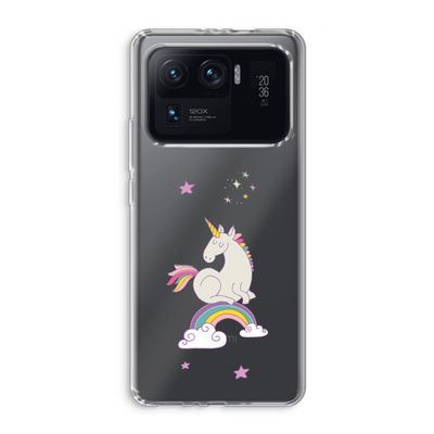 Regenboog eenhoorn: Xiaomi Mi 11 Ultra Transparant Hoesje