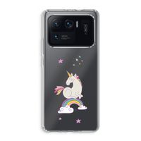Regenboog eenhoorn: Xiaomi Mi 11 Ultra Transparant Hoesje