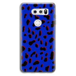 Blue Leopard: LG V30 Transparant Hoesje