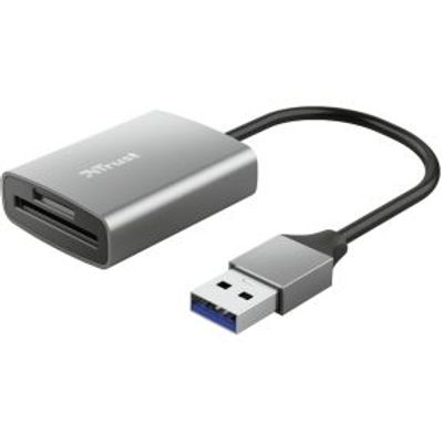 Trust Dalyx USB Geheugenkaartlezer Aluminium