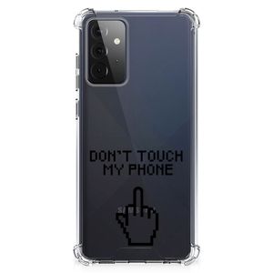 Samsung Galaxy A72 4G/5G Anti Shock Case Finger Don't Touch My Phone