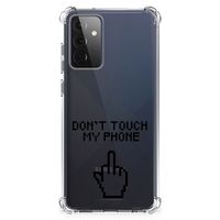 Samsung Galaxy A72 4G/5G Anti Shock Case Finger Don't Touch My Phone - thumbnail