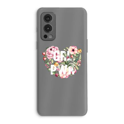 GRL PWR Flower: OnePlus Nord 2 5G Transparant Hoesje